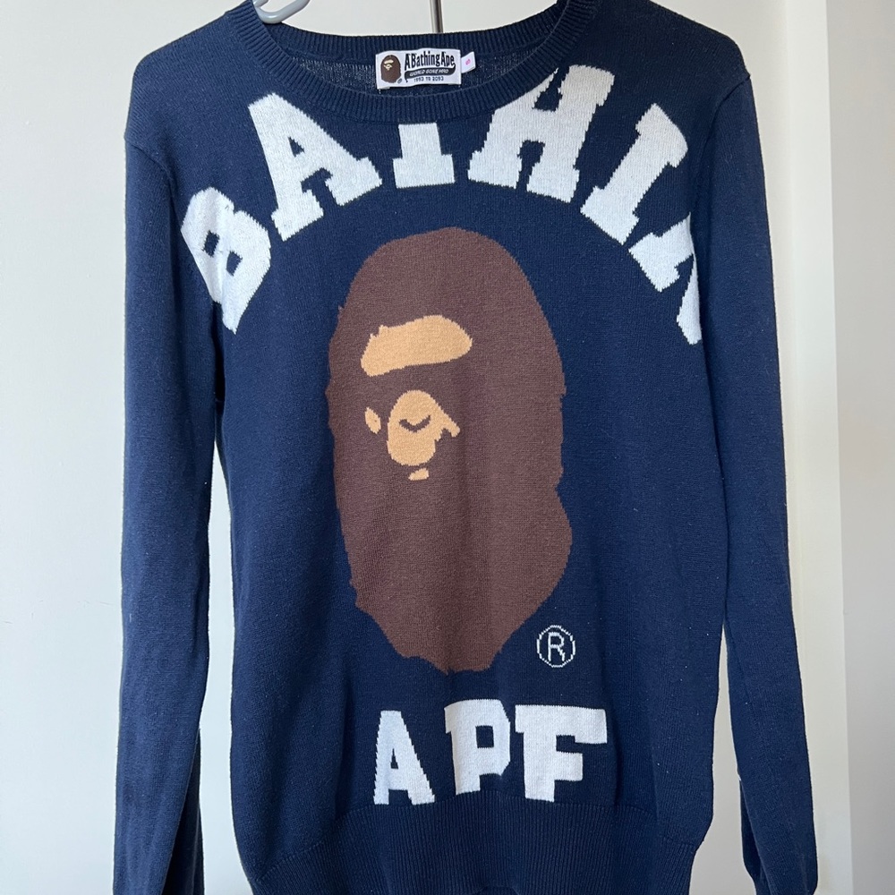 BAPE Bathing Ape Wool and Cotton Sweater